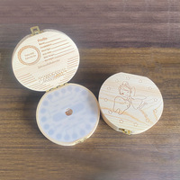 Boîte à souvenirs en bois pour les dents de lait des bébés, personnalisable, organiseur de rangement pour les dents de lait, premier souvenir de dents de lait perdues, boîte à souvenirs pour les dents de lait