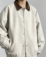 Nouvelle Collection Printemps/Été – Blouson Bomber Homme Formel Ample avec Col Montant, Imperméable, Logo Frontal – Vêtement de Travail Moto