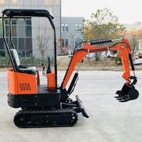 Pengiriman Gratis Mini Excavator 3.5 Ton CE EPA Excavator Crawler Baru 2 Ton 1 Ton Mesin Excavator Mini Kecil untuk Pertanian