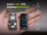 Carte de développement d'appareil intelligent miniature prête à l'emploi Chipboard Seeed Studio XIAO avec écran tactile IPS de 1,47'' (ESP32-S3)