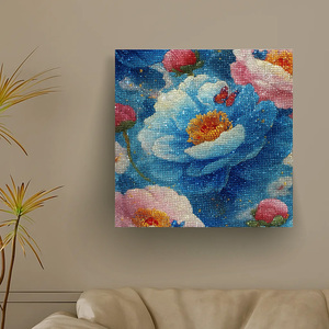 Elegante nueva peonía e <span class=keywords><strong>insectos</strong></span> DIY diamante pintura 5D ecológico pintado a mano arte de pared para sala de estar - Product Image 2