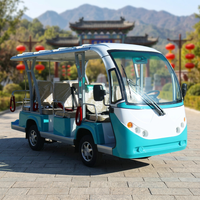 Bus électrique compact 11 places à batterie lithium 72V, écologique, pour les visites touristiques sur les campus et dans les communautés