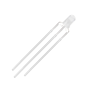 바이 컬러 3 mm LED 발광 다이오드 램프 100pcs 녹색 빨간색 공통 음극점 투명 확산 표시기 <span class=keywords><strong>3V</strong></span> DIY 바이 컬러 전구 - Product Image 1