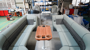 2026 Kinocean S27A Barco De Pontão De Alumínio De Luxo 10 Pessoa Esporte Série Iate com Console Tela Arco Elétrico para Festa De Pesca - Product Image 4