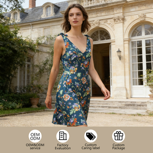 <span class=keywords><strong>Robe</strong></span> en twill de <span class=keywords><strong>soie</strong></span> imprimée bio pour femme, <span class=keywords><strong>fluide</strong></span>, élégante, légère, pour soirée, 100% <span class=keywords><strong>soie</strong></span> de mûrier, tenue de luxe douce - Product Image 2