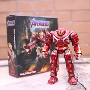 Armure Hulkbuster en fer personnalisé Articulations d'homme Lumière LED mobile Jouet en PVC Modèle d'action armure IronMans MK44 anti-Hulk