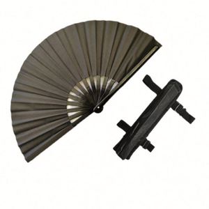 Portable Shining Kungfu Hand <b>Fan</b> 13inch Traditional Folk Art Bamboo <b>Fan</b> Carved Painted for Home Decoration or Business Gift - Product Image 4