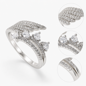Anello a Forma d'Onda per Donne, Design Curvo, Accessorio per Dito da Indossare Quotidianamente - Product Image 4