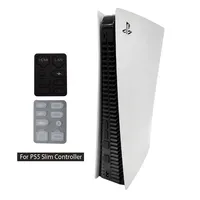 Bouchon anti-poussière pour PS5 Slim, protection anti-poussière en silicone, capuchon anti-poussière pour bouton de station d'accueil LAN/USB-C, couvercle anti-poussière pour console PS5 Slim