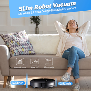 Robot Aspirador Teendow con Control por Aplicación, Autocarga, Limpieza Inteligente para el Hogar con Mopa - Product Image 5
