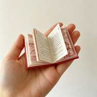 Carnet de poche personnalisé avec logo, carnet micro à couverture rigide vierge, cadeau promotionnel portable pour les voyages et le bureau