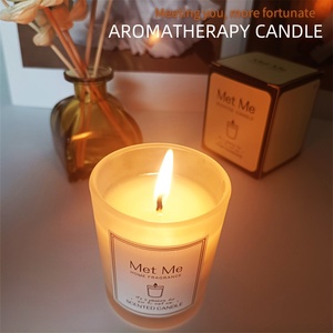 Bougie aromathérapeutique à la cire de soja tendance et très vendue, écologique, longue durée, multicolores, pour la maison, le bureau, la salle de mariage, désodorisant - Product Image 6