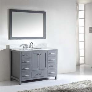 Low Cost <b>Bathroom</b> <b>Cabinet</b> with Mirror Professional Manufacturer's New <b>Waterproof</b> <b>Bathroom</b> Vanities With Single Sink - Product Image 2