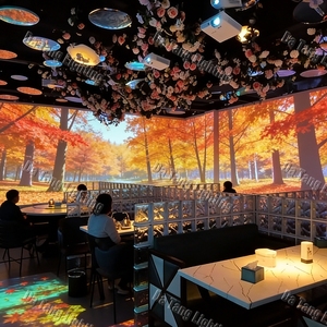 Système de projection interactif pour table de salle à manger avec effets holographiques 3D pour les restaurants, les fêtes et les événements - Product Image 4