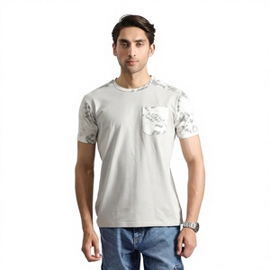 Camiseta de Manga Corta con Estampado de Camuflaje para Hombre, Cuello Redondo, Corte Regular, Estilo Informal, Algodón Transpirable - Product Image 1