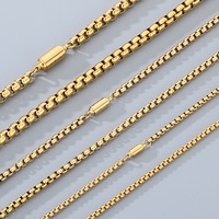 Collier tendance pour célébrités d'Internet, avec fermoir magnétique rond, polyvalent pour le quotidien, en acier inoxydable, avec boucle magnétique carrée, unisexe
