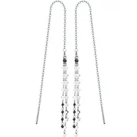 Mini brincos de borla personalizados, joias de prata 925, forma de coração, 3 fios com borla, brincos de gota