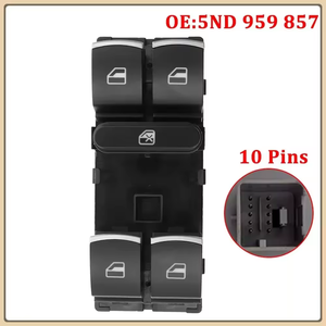 <span class=keywords><strong>Precio</strong></span> de Fábrica 5ND959857 Apto para el Interruptor de Elevalunas Eléctrico y el Elevador de Ventanas del Volkswagen Tiguan <span class=keywords><strong>Golf</strong></span> de 2006 a 2014 - Product Image 4