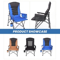 Chaise pliante légère en fer avec tissu Oxford, mobilier d'extérieur portable pour le camping, la plage, la détente et les pique-niques