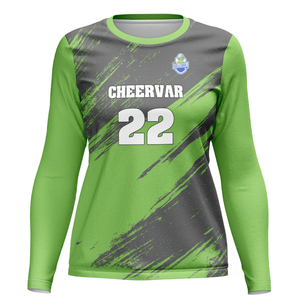 Женский спортивный костюм для волейбола с длинными рукавами и круглым вырезом для тренировок и соревнований - Product Image 3