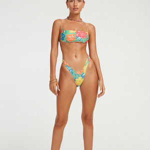 महिलाओं की उच्च कमर सेक्सी ब्राजीलियन बिकनी शीर्ष क्रिस्टल सजावट ठोस प्रिंट कस्टम निजी लेबल बेचवियर एक्स आकार कम मोक - Product Image 3