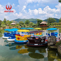 Bateau tamponneur électrique commercial pour adultes, à batterie, attraction aquatique
