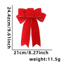 Accessoires de Noël faits main en lin, petits nœuds décoratifs à suspendre pour emballages cadeaux et décorations de Noël
