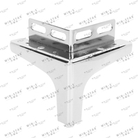 WINSTAR Langlebige Qualität Y-Form Möbel Beine Dreieck Schrank Füße Gold Chrom Schwarz Sofa Bein mit Platte