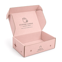 Boîte d'expédition personnalisée pour bougies, en carton ondulé, pour l'e-commerce