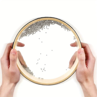 Factory Wholesale Custom 4'' 6'' 8'' 10'' Double Sided Transparent Ocean Wave Drum for Yoga Meditation Percussion
