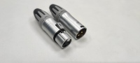 Conector banana para cable de altavoz latón XLR 3PIN macho y hembra cable de micrófono PUG con cromo OFC cobre DMX Cannon-M conector de audio