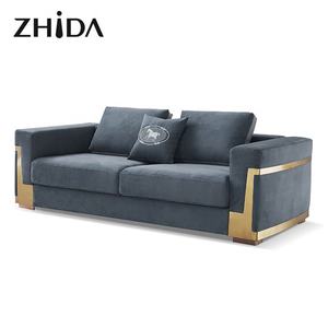 فوشان تصميم الأزياء الأوروبية فيلا فاخرة غرفة المعيشة طقم أريكة أثاث المنزل - Product Image 4