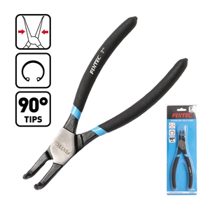 For FIXTEC Professional 7\" 180mm Steel <b>Pliers</b> <b>Set</b> Straight/Bent Head Internal/External Snap Ring Circlip Hand Tool OEM FHCP701/ - Product Image 5