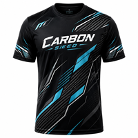 Camiseta Deportiva Transpirable de Malla Dry Fit para Hombre, Diseño Geométrico de Carbono, Sublimación Personalizada, Venta al Por Mayor