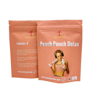 Sacs d'emballage alimentaire en plastique à fermeture éclair, sachets refermables, pochette debout, personnalisés pour épices en poudre, 100 unités - Product Image 1