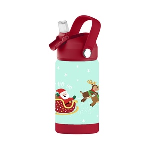 Custom 500ml Stainless Steel Vacuum Insulated Eco-Friendly Food Contact Safe <b>Kids</b> Water Bottle Straw Cute Pattern 12-24hrs - Product Image 6