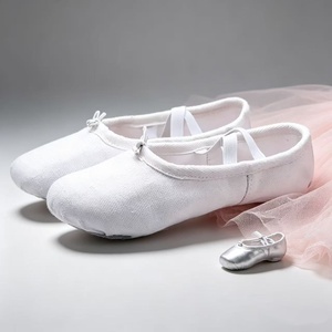 <span class=keywords><strong>Zapatillas</strong></span> <span class=keywords><strong>de</strong></span> <span class=keywords><strong>Ballet</strong></span> Marrones Económicas, <span class=keywords><strong>de</strong></span> Lona, con Suela Partida, Suaves y Planas, para <span class=keywords><strong>Niñas</strong></span> - Product Image 3