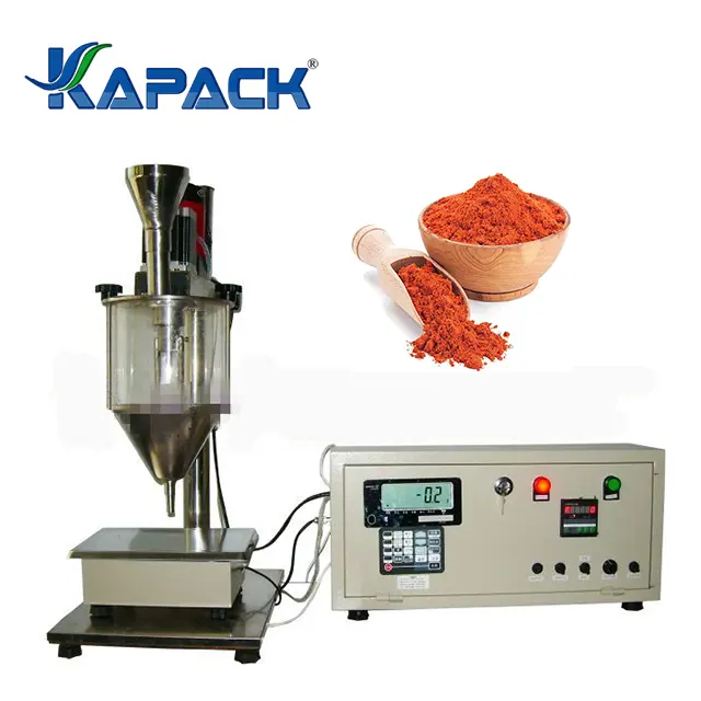 KAPACKING High Accuracy Small Volume 1g 5g 10g weighing Semi auto small bottle spices Powder Filling Machine