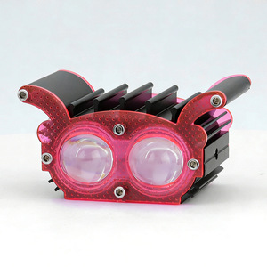 Qideguan Dual-eye LED Motorcycle <b>Spotlight</b> 12V IP67 X-shaped Headlight for Electric Vehicle - Product Image 2