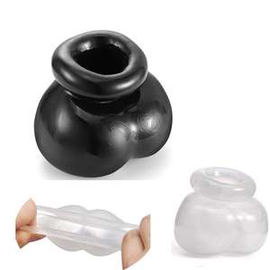 Molle Del Silicone Scroto Anello e anelli Del Rubinetto Elastico Enhancer Anello Del Pene Testicolo Bondage Giocattoli Del Sesso Per Gli Uomini - Product Image 1
