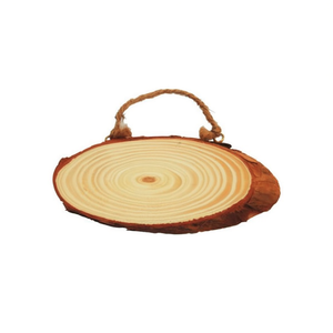 Ilan Natural <b>Wood</b> <b>Slice</b> Decor 20cm With Handle For Home Decoration - Product Image 1