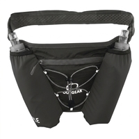 Sac banane de course unisexe 2L léger et portable en polyester imperméable avec fermeture éclair pour sports de plein air et cyclisme (pour téléphone)