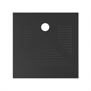 Plato de ducha de cerámica blanco mate 80 x 80 cm H3.6 cuadrado para uso en baño - Product Image 2