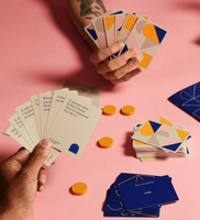Juego de fiesta colorido Juegos de cartas impresos personalizados con caja personalizada
