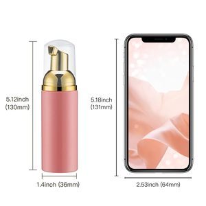 Envases vacíos de plástico rosa de 30ml y 50ml para champú de pestañas, jabón para extensiones de pestañas, dispensador de espuma y limpiador facial - Product Image 4