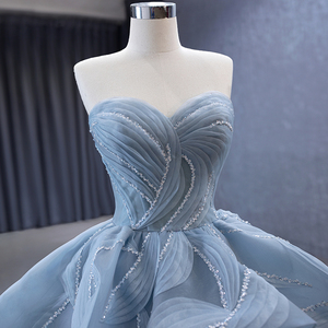 Robes de soirée Rsm231064 2023, robe de bal sexy en dentelle bleue, tenue de soirée de luxe, robe de bal - Product Image 2