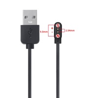 60cm montre intelligente pour enfants câble de chargeur USB câble de charge d'alimentation câble USB 2Pin 2.54mm espace magnétique 9mm Protection contre les courts-circuits