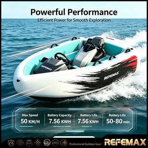 Mini Bateau Électrique Gonflable Go Kart, <span class=keywords><strong>Bote</strong></span> Kart Electrico, Bateau à Moteur pour Sports Nautiques, Livraison Directe d'Usine - Product Image 6