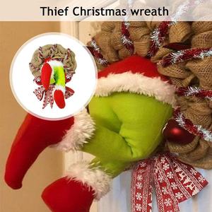 Jambes d'elfe vertes et duveteuses pour sapin <span class=keywords><strong>de</strong></span> Noël, style Grinch fantaisiste, ornement en forme <span class=keywords><strong>de</strong></span> jambes rembourrées, accessoires amusants pour fêtes <span class=keywords><strong>de</strong></span> fin d'année - Product Image 5