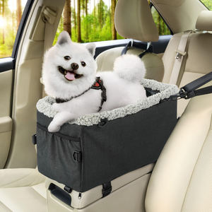 Autositz für Kleine Hunde, Wasserdichter Hunde-Booster-Sitz für Reisen im Auto mit Stauraum - Product Image 1